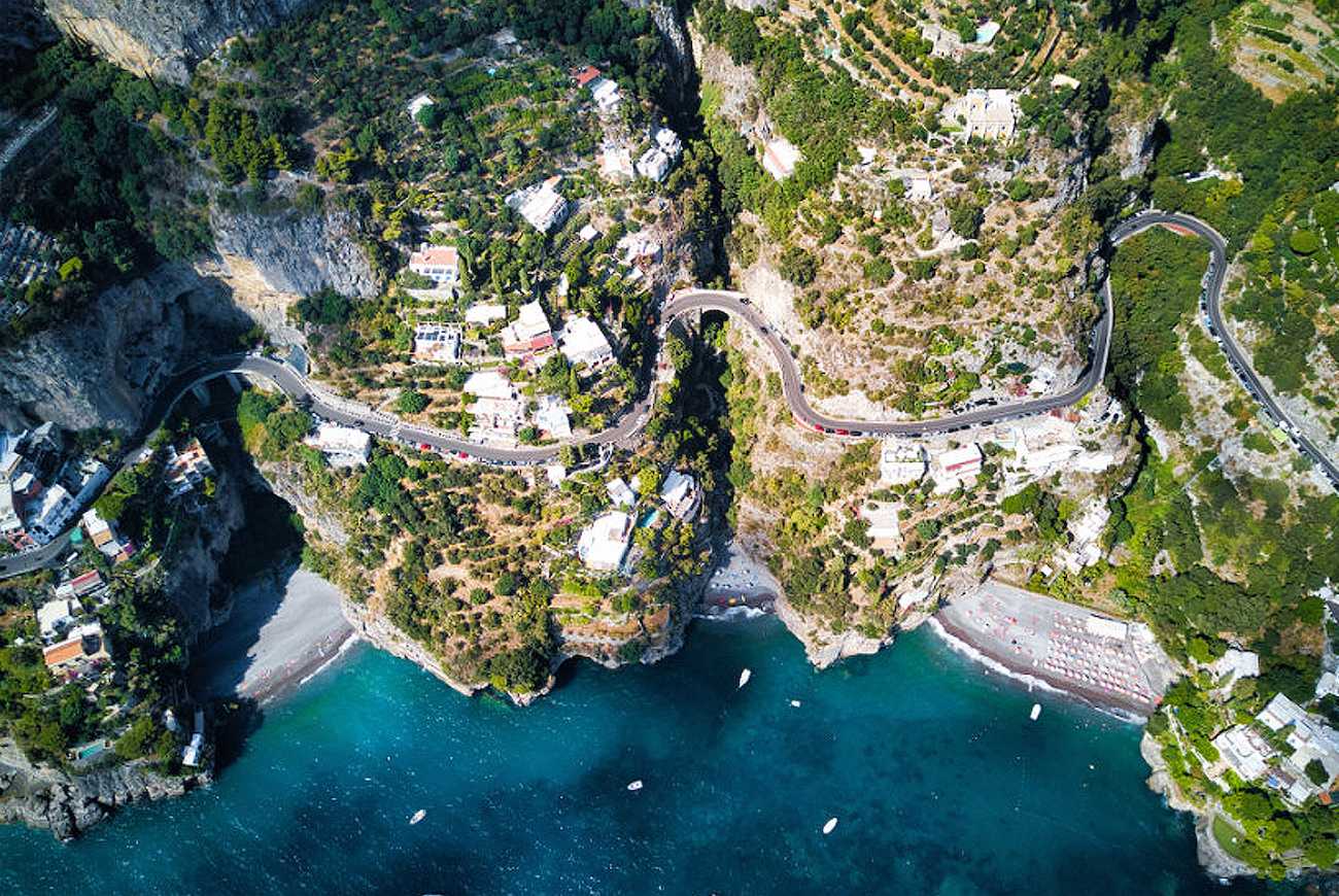 Amalfi Coast winding road