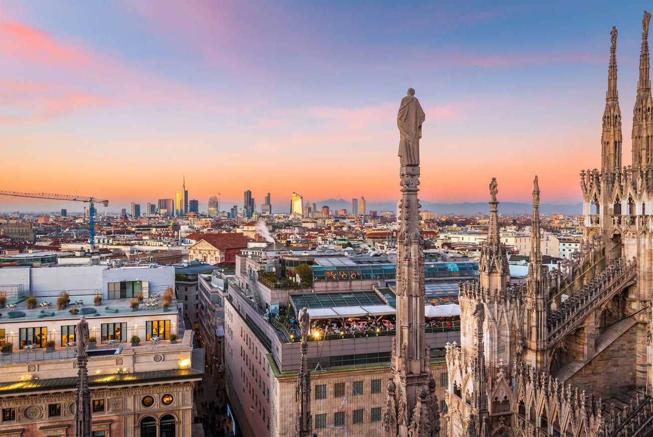 Panoramic View from the Duomo Rooftop
