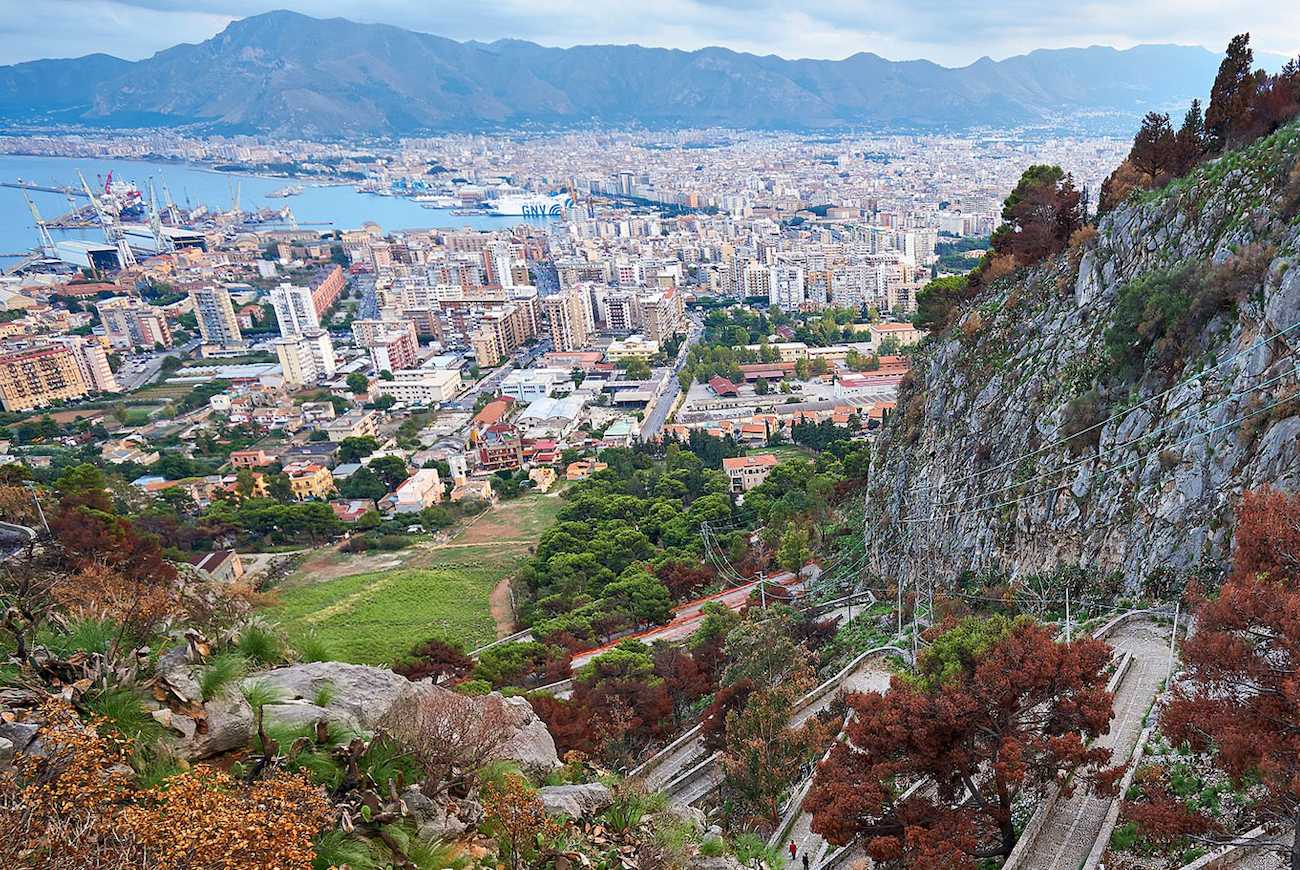 Panoramic view from Monte Pellegrino